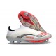 Zapatos Adidas F50+ Sin Cordones FG X MESSI Ftwr Blanco Rojo Lúcido Plateado Met.