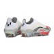 Zapatos Adidas F50+ Sin Cordones FG X MESSI Ftwr Blanco Rojo Lúcido Plateado Met.