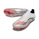 Zapatos Adidas F50+ Sin Cordones FG X MESSI Ftwr Blanco Rojo Lúcido Plateado Met.