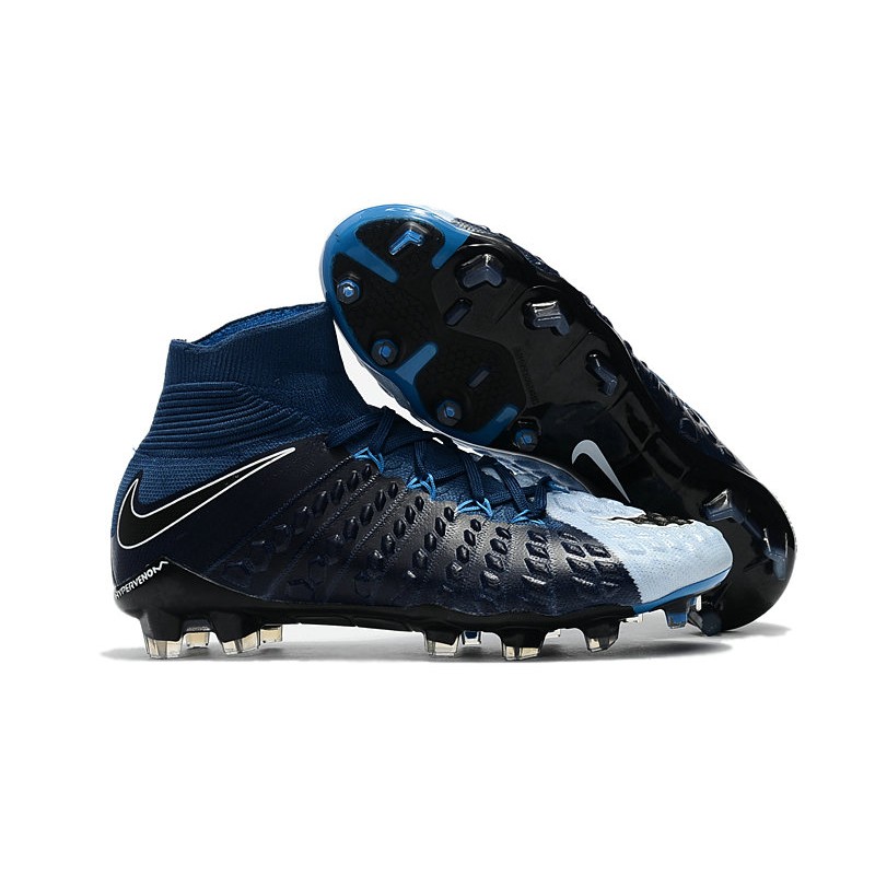 Nike Hypervenom Phantom III DF FG Botas de Fútbol - Negro Blanco