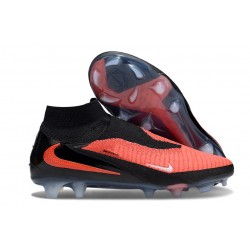 Botas de fútbol altas Nike Phantom 6 Elite FG Carmesí Vivo Negro