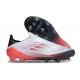 adidas F50 Elite Sin Cordones FG Blanco Negro Rojo