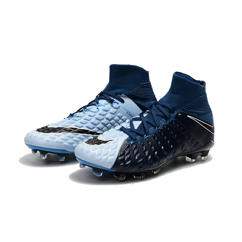Nike Hypervenom Phantom III DF FG Botas de Fútbol - Negro Blanco