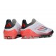 adidas F50 Elite Sin Cordones FG Blanco Negro Rojo