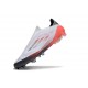 adidas F50 Elite Sin Cordones FG Blanco Negro Rojo