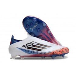 adidas F50 Elite Sin Cordones FG Son Blanco Negro Rojo Vivo
