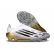 adidas F50 Elite Sin Cordones FG Blanco Negro Met Dorado
