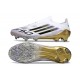 adidas F50 Elite Sin Cordones FG Blanco Negro Met Dorado