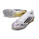 adidas F50 Elite Sin Cordones FG Blanco Negro Met Dorado