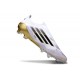 adidas F50 Elite Sin Cordones FG Blanco Negro Met Dorado