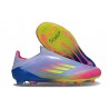 adidas F50 Elite Sin Cordones FG Azul Fusion Limón Lúcido Rosa Lúcido