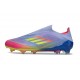 adidas F50 Elite Sin Cordones FG Azul Fusion Limón Lúcido Rosa Lúcido