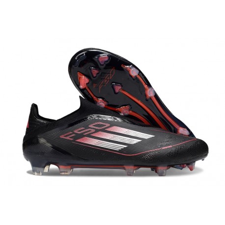 adidas F50 Elite Sin Cordones FG Negro Rojo