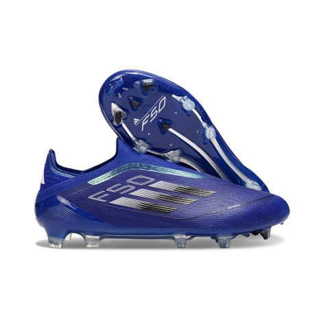 adidas F50 Elite Sin Cordones FG Azul