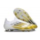adidas F50 Elite Sin Cordones FG Blanco Amarillo