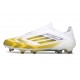adidas F50 Elite Sin Cordones FG Blanco Amarillo