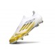 adidas F50 Elite Sin Cordones FG Blanco Amarillo