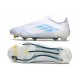 adidas F50 Elite Sin Cordones FG Blanco Perla Met Azul