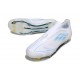 adidas F50 Elite Sin Cordones FG Blanco Perla Met Azul