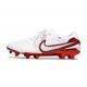 Botas Nike Tiempo Legend X Elite FG Blanco Carmesí Vivo