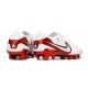 Botas Nike Tiempo Legend X Elite FG Blanco Carmesí Vivo
