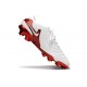 Botas Nike Tiempo Legend X Elite FG Blanco Carmesí Vivo