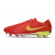 Botas Nike Tiempo Legend X Elite FG Rojo Dorado