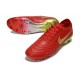 Botas Nike Tiempo Legend X Elite FG Rojo Dorado