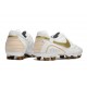 Botas Nike Tiempo Legend X Elite FG Ronaldo Blanco Dorado