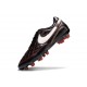 Botas Nike Tiempo Legend X Elite FG R10 Negro Blanco Rojo
