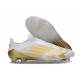 adidas F50 Elite Laceless FG Blanco Met Dorado