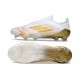 adidas F50 Elite Laceless FG Blanco Met Dorado