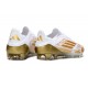 adidas F50 Elite Laceless FG Blanco Met Dorado
