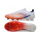 adidas F50 Elite Laceless FG Ftwr Blanco Rojo Azul Lúcido