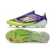 adidas F50 Elite Laceless FG Morado Rush Ftwr Blanco Limón Lúcido