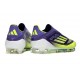 adidas F50 Elite Laceless FG Morado Rush Ftwr Blanco Limón Lúcido