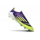 adidas F50 Elite Laceless FG Morado Rush Ftwr Blanco Limón Lúcido