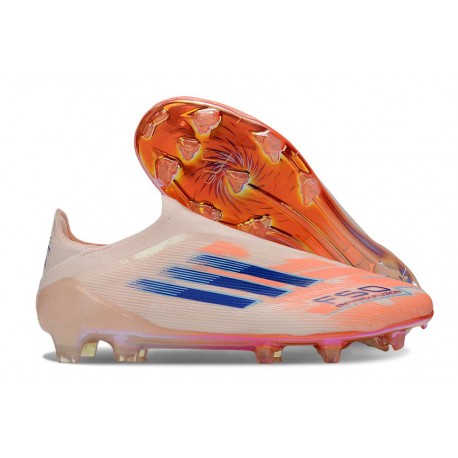 adidas F50 Elite Laceless FG Naranja Azul