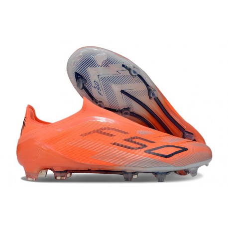 adidas F50 Elite Laceless FG Naranja Negro