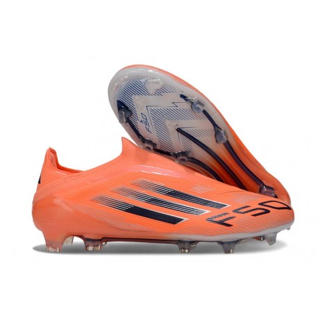 adidas F50 Elite Laceless FG Naranja Negro