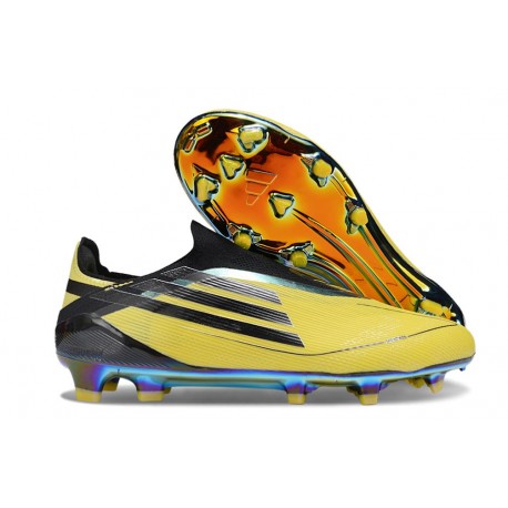 adidas F50 Elite Laceless FG Amarillo Negro