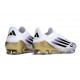 adidas F50 Elite Laceless FG Blanco Negro Met Dorado