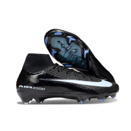 Nike Air Zoom Mercurial Superfly X Elite FG Negro Hielo Azul