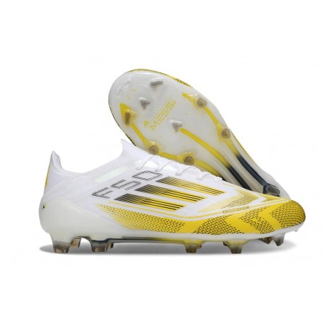 Botas de Futbol adidas F50 Elite FG Blanco Amarillo