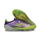 Botas de Futbol adidas F50 Elite FG Morado Rush Ftwr Blanco Limón Lúcido