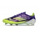 Botas de Futbol adidas F50 Elite FG Morado Rush Ftwr Blanco Limón Lúcido