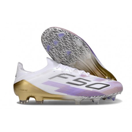 Botas de Futbol adidas F50 Elite FG Blanco Violeta Negro