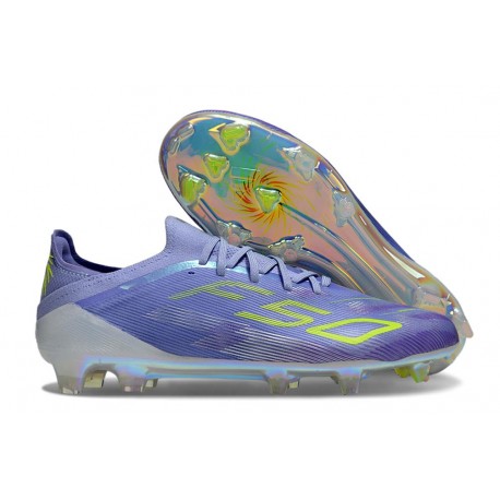 Botas de Futbol adidas F50 Elite FG Violeta Tone Limón Lúcido Morado Rush