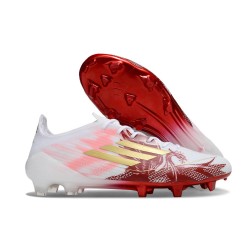 Botas de Futbol adidas F50 Elite FG Blanco Rojo Dorado