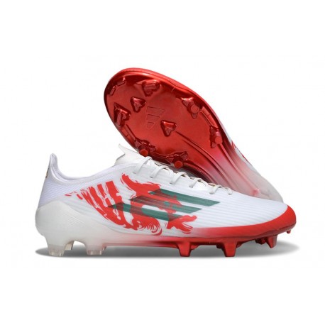 Botas de Futbol adidas F50 Elite FG Blanco Rojo Verde